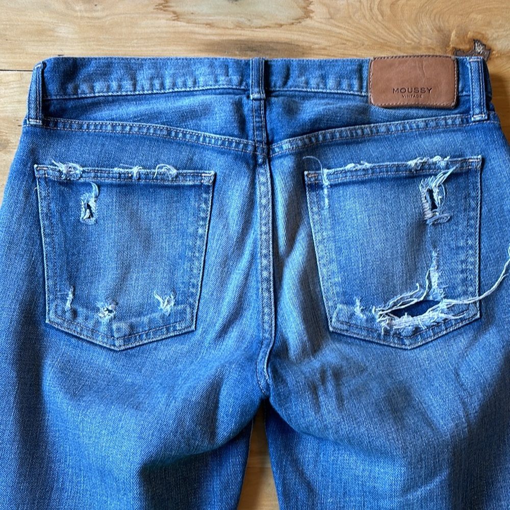 MOUSSY VINTAGE Distressed Jeans Size 28 - Picture 4 of 5